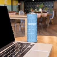 Tonga Apifo'ou Kolisi Personalized Skinny Tumbler Ngatu Tokelaufeletoa Motifs LT7 - Polynesian Pride