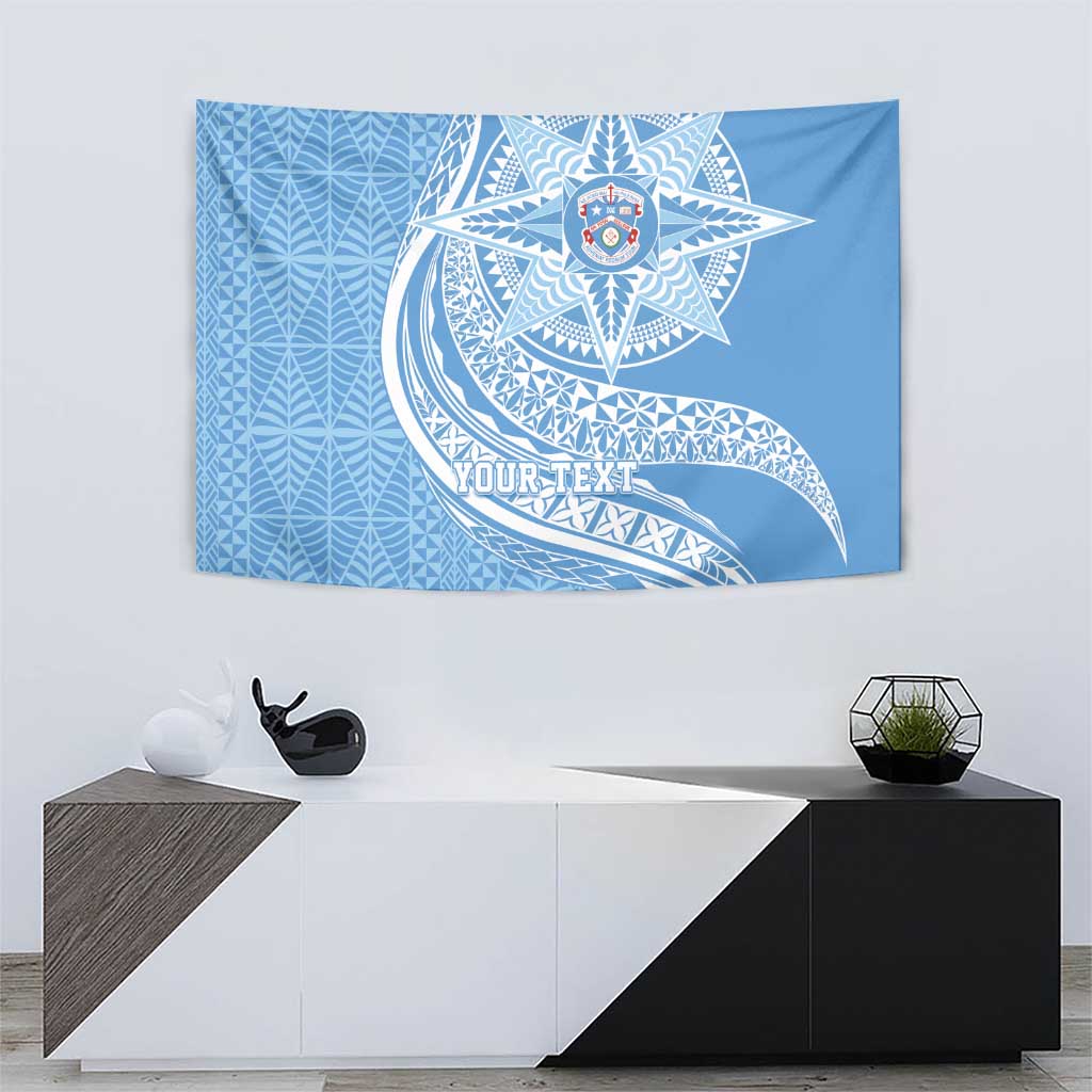 Tonga Apifo'ou Kolisi Personalized Tapestry Ngatu Tokelaufeletoa Motifs