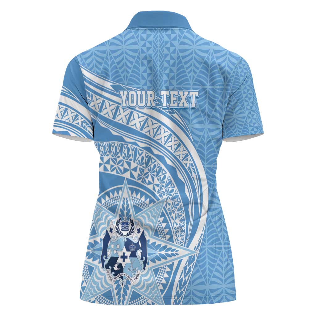 Tonga Apifo'ou Kolisi Personalized Women Polo Shirt Ngatu Tokelaufeletoa Motifs LT7 - Polynesian Pride