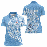 Tonga Apifo'ou Kolisi Personalized Women Polo Shirt Ngatu Tokelaufeletoa Motifs LT7 - Polynesian Pride
