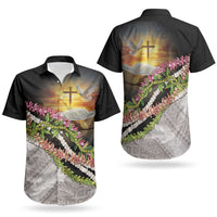 Hawaii Mokihana Mix Pikake Leis Mahalo 'Olelo Couples Matching Mermaid Dress and Hawaiian Shirt Black LT7 - Polynesian Pride