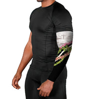 Hawaii Mokihana Mix Pikake Leis Mahalo 'Olelo Arm Sleeves White Tapa LT7 - Polynesian Pride