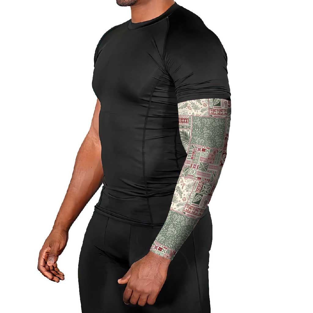 Aloha Hawaii Pastel Christmas Patchwork Arm Sleeves Classic Style - Polynesian Pride