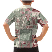 Aloha Hawaii Pastel Christmas Patchwork Family Matching Mermaid Dress and Hawaiian Shirt Classic Style LT7 - Polynesian Pride
