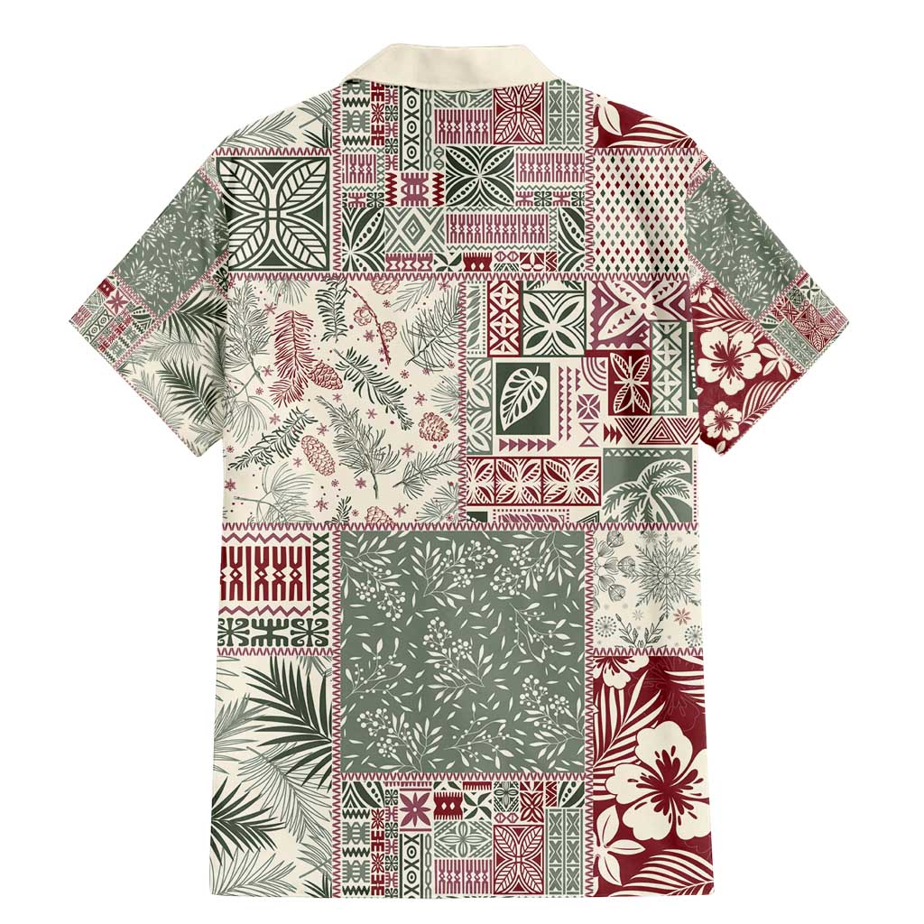 Aloha Hawaii Pastel Christmas Patchwork Family Matching Mermaid Dress and Hawaiian Shirt Classic Style LT7 - Polynesian Pride