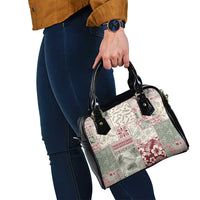 Aloha Hawaii Pastel Christmas Patchwork Shoulder Handbag Classic Style - Polynesian Pride