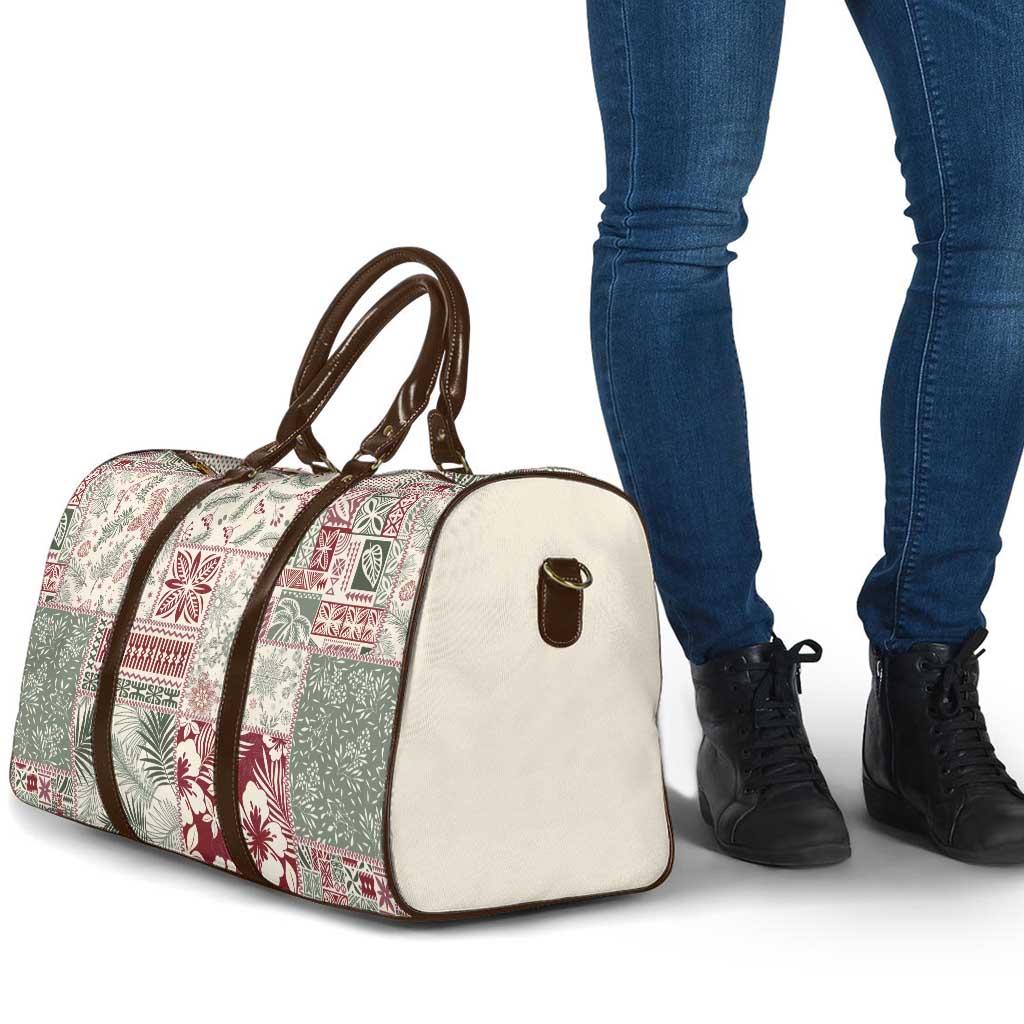 Aloha Hawaii Pastel Christmas Patchwork Travel Bag Classic Style - Polynesian Pride