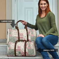Aloha Hawaii Pastel Christmas Patchwork Travel Bag Classic Style - Polynesian Pride