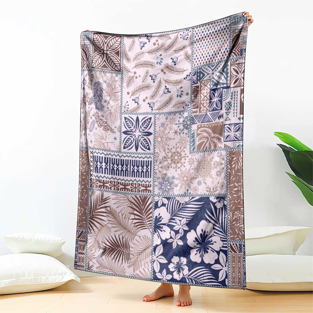 Aloha Hawaii Pastel Christmas Patchwork Blanket Rustic Style LT7 - Polynesian Pride