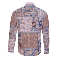 Aloha Hawaii Pastel Christmas Patchwork Family Matching Off The Shoulder Long Sleeve Dress and Hawaiian Shirt Rustic Style LT7 - Polynesian Pride