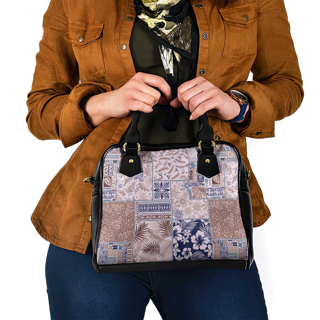 Aloha Hawaii Pastel Christmas Patchwork Shoulder Handbag Rustic Style - Polynesian Pride