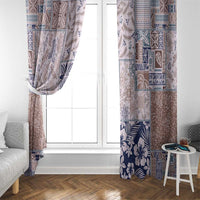 Aloha Hawaii Pastel Christmas Patchwork Window Curtain Rustic Style - Polynesian Pride