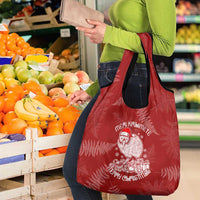 New Zealand Christmas Grocery Bag Silver Fern Mix Kiwi Bird Ver01 LT7 - Polynesian Pride
