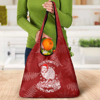 New Zealand Christmas Grocery Bag Silver Fern Mix Kiwi Bird Ver01 LT7 - Polynesian Pride