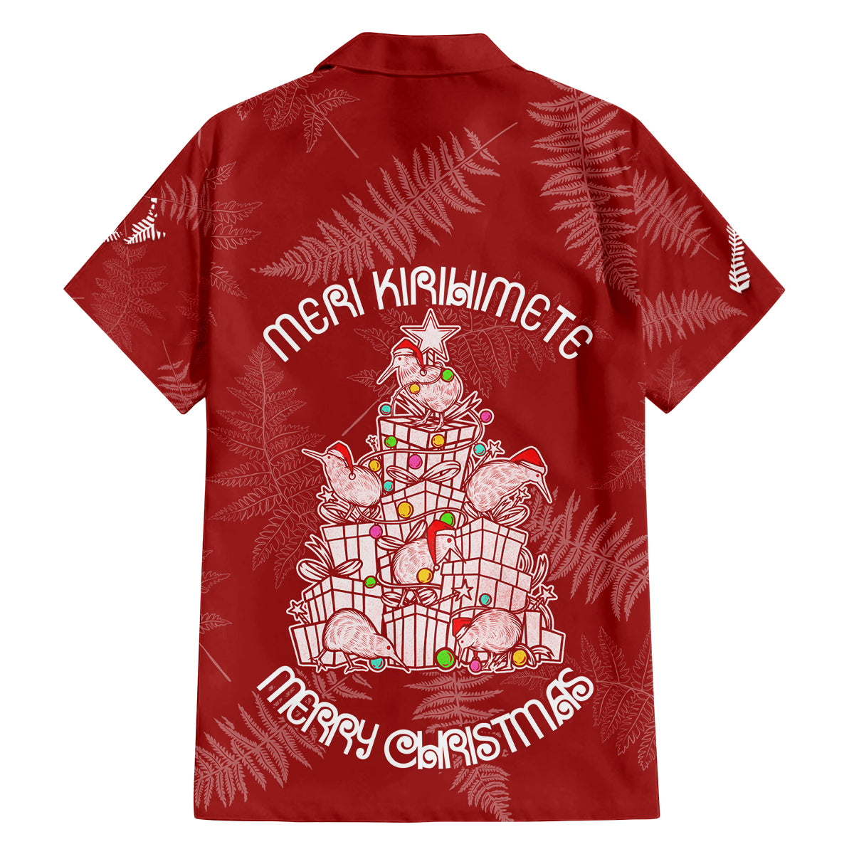 New Zealand Christmas Family Matching Off Shoulder Maxi Dress and Hawaiian Shirt Silver Fern Mix Kiwi Bird Ver02 LT7 - Polynesian Pride