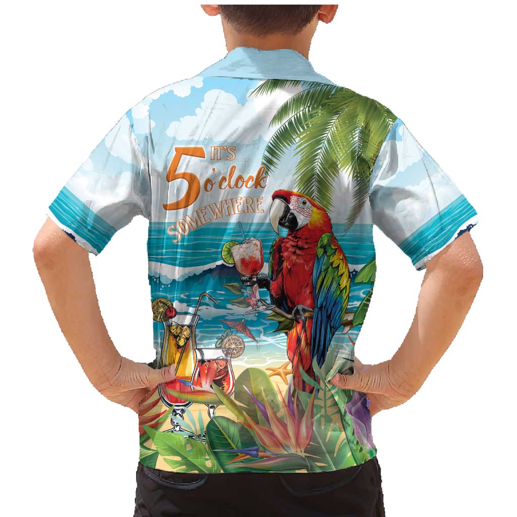 Aloha Hawaii Christmas Family Matching Mermaid Dress and Hawaiian Shirt It's 5 o'clock Somewhere LT7 - Polynesian Pride