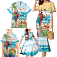Aloha Hawaii Christmas Family Matching Mermaid Dress and Hawaiian Shirt It's 5 o'clock Somewhere LT7 - Polynesian Pride