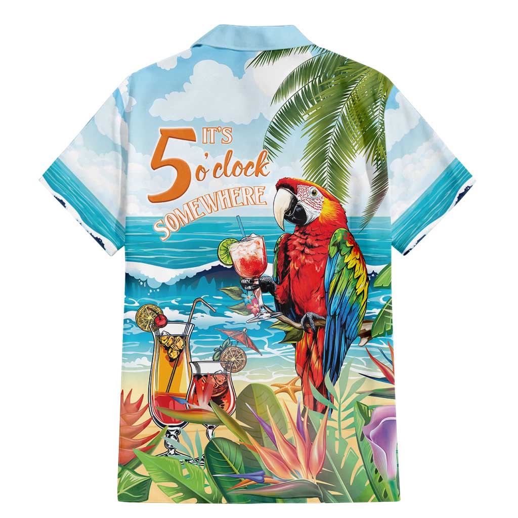 Aloha Hawaii Christmas Family Matching Mermaid Dress and Hawaiian Shirt It's 5 o'clock Somewhere LT7 - Polynesian Pride