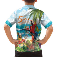 Aloha Hawaii Christmas Family Matching Puletasi and Hawaiian Shirt It's 5 o'clock Somewhere LT7 - Polynesian Pride