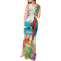 Aloha Hawaii Christmas Tank Maxi Dress It's 5 o'clock Somewhere LT7 - Polynesian Pride