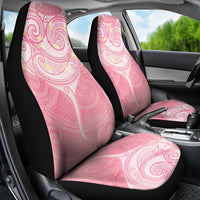 Breast Cancer Awareness Maori Aotearoa Car Seat Cover Manta Ray - Pink Glaze - Polynesian Pride