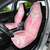 Breast Cancer Awareness Maori Aotearoa Car Seat Cover Manta Ray - Pink Glaze - Polynesian Pride