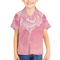 Breast Cancer Awareness Maori Aotearoa Hawaiian Shirt Manta Ray - Pink Glaze LT7 - Polynesian Pride