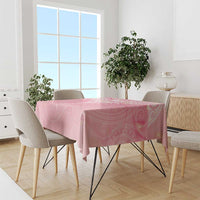 Breast Cancer Awareness Maori Aotearoa Tablecloth Manta Ray - Pink Glaze LT7 - Polynesian Pride