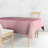 Breast Cancer Awareness Maori Aotearoa Tablecloth Manta Ray - Pink Glaze LT7 - Polynesian Pride