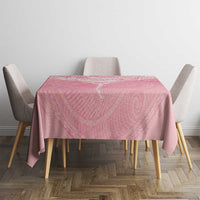 Breast Cancer Awareness Maori Aotearoa Tablecloth Manta Ray - Pink Glaze LT7 - Polynesian Pride