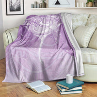 Epilepsy Awareness Maori Aotearoa Blanket Manta Ray - Purple Glaze LT7 Purple - Polynesian Pride