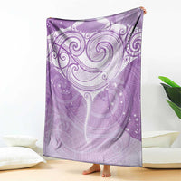 Epilepsy Awareness Maori Aotearoa Blanket Manta Ray - Purple Glaze LT7 - Polynesian Pride