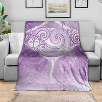 Epilepsy Awareness Maori Aotearoa Blanket Manta Ray - Purple Glaze LT7 - Polynesian Pride