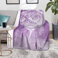 Epilepsy Awareness Maori Aotearoa Blanket Manta Ray - Purple Glaze LT7 - Polynesian Pride