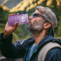 Epilepsy Awareness Maori Aotearoa 4 in 1 Can Cooler Tumbler Manta Ray - Purple Glaze LT7 - Polynesian Pride