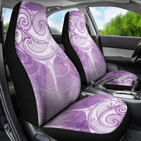 Epilepsy Awareness Maori Aotearoa Car Seat Cover Manta Ray - Purple Glaze - Polynesian Pride
