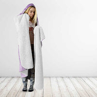 Epilepsy Awareness Maori Aotearoa Hooded Blanket Manta Ray - Purple Glaze - Polynesian Pride