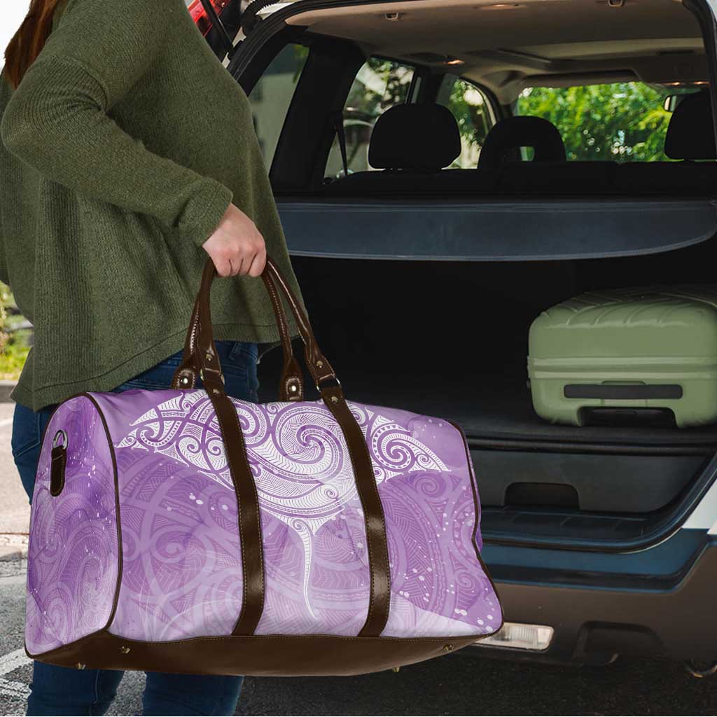 Epilepsy Awareness Maori Aotearoa Travel Bag Manta Ray - Purple Glaze LT7 - Polynesian Pride