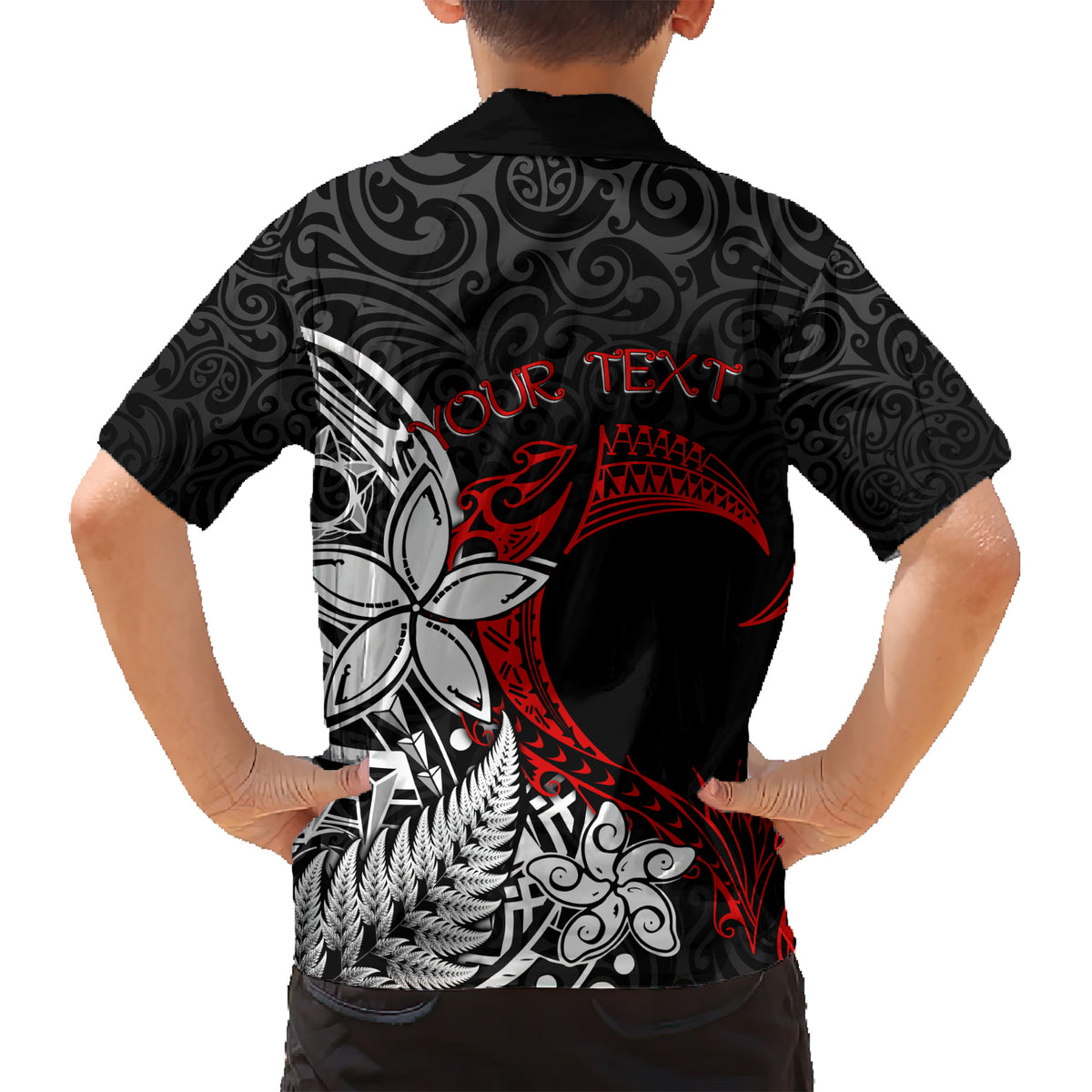Valentine New Zealand Kid Hawaiian Shirt Aotearoa Couple Maori Aroha Ki a Koe LT7 - Polynesian Pride