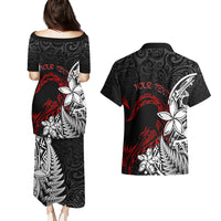 New Zealand Aotearoa Valentine Couples Matching Puletasi and Hawaiian Shirt Couple Maori Aroha Ki a Koe Ver.02 LT7 - Polynesian Pride