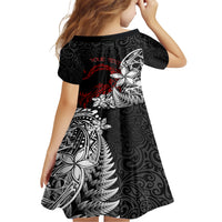 New Zealand Aotearoa Valentine Family Matching Short Sleeve Bodycon Dress and Hawaiian Shirt Couple Maori Aroha Ki a Koe Ver.02 LT7 - Polynesian Pride