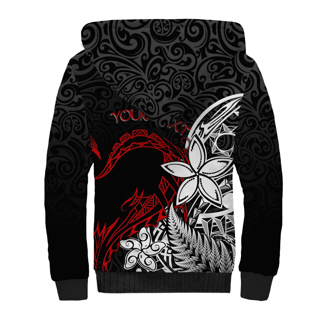 New Zealand Aotearoa Valentine Sherpa Hoodie Couple Maori Aroha Ki a Koe Ver.02 LT7 - Polynesian Pride