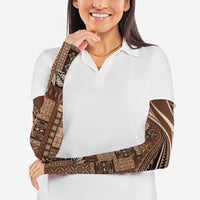 Pasifika Women's Day - Samoa Siapo Malu Tattoo Inspired Arm Sleeves Brown