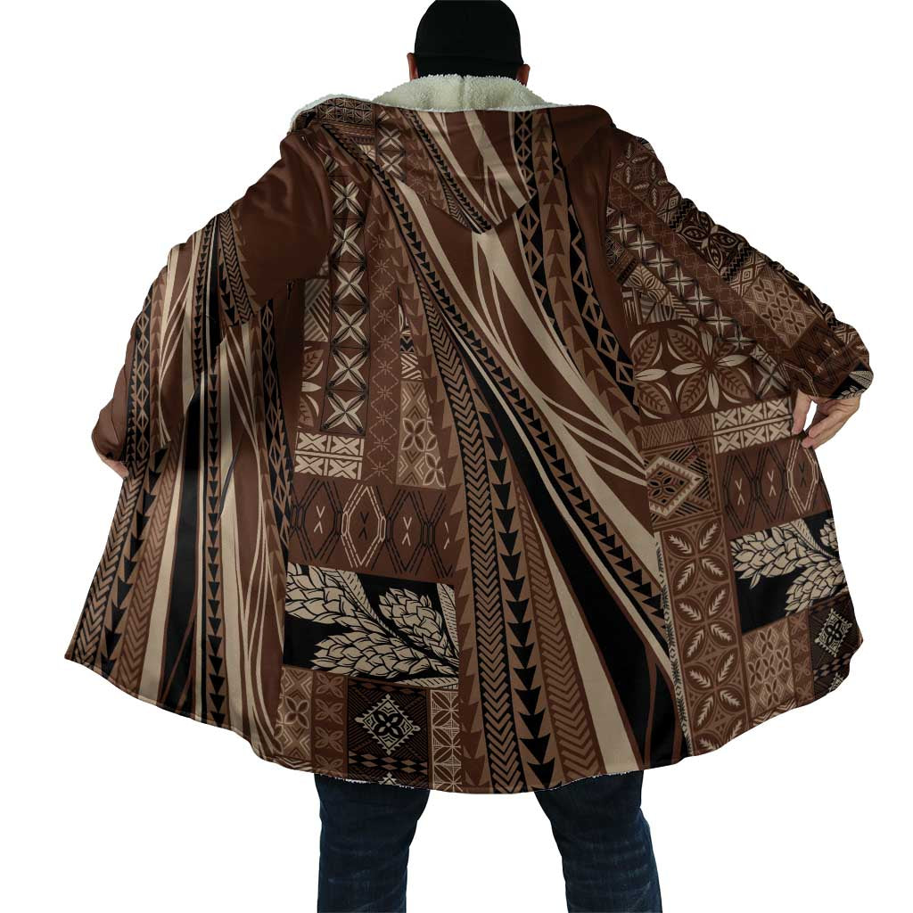 Pasifika Women's Day - Samoa Siapo Malu Tattoo Inspired Cloak Brown