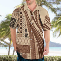Pasifika Women's Day - Samoa Siapo Malu Tattoo Inspired Hawaiian Shirt Beige LT7 - Polynesian Pride