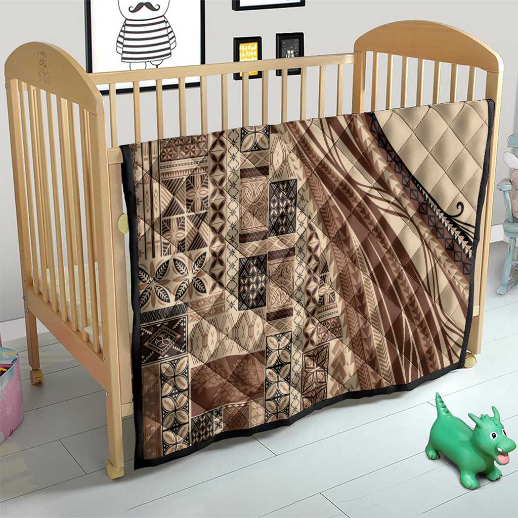 Pasifika Women's Day - Samoa Siapo Malu Tattoo Inspired Quilt Beige
