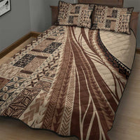 Pasifika Women's Day - Samoa Siapo Malu Tattoo Inspired Quilt Bed Set Beige