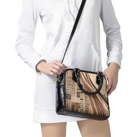 Pasifika Women's Day - Samoa Siapo Malu Tattoo Inspired Shoulder Handbag Beige LT7 - Polynesian Pride