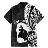 Mother's Day Family Matching Mermaid Dress and Hawaiian Shirt Polynesia Vintage Hibiscus - Black LT7 - Polynesian Pride