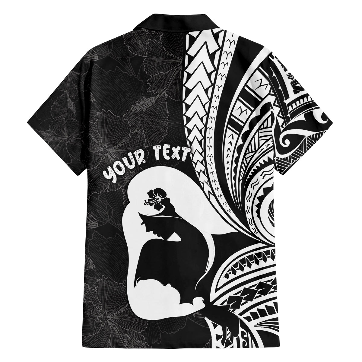 Mother's Day Family Matching Tank Maxi Dress and Hawaiian Shirt Polynesia Vintage Hibiscus - Black LT7 - Polynesian Pride